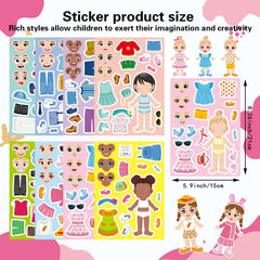 DUJAA Accessories stickers with hats, glasses, and bows for fun outfits