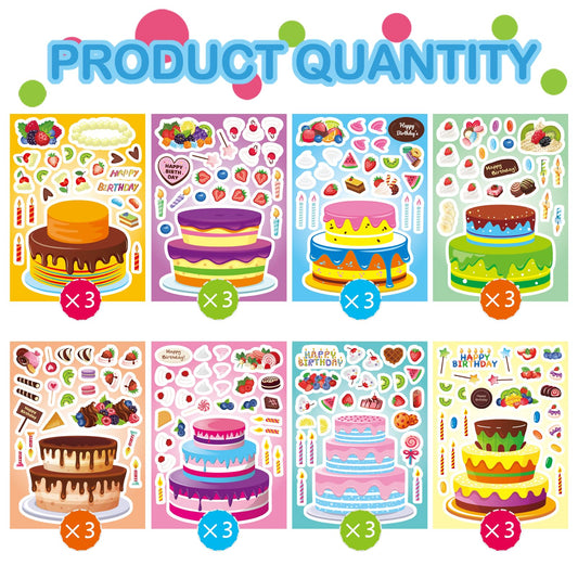DUJAA frosting swirls stickers ideal for DIY cake toppers and party decor.