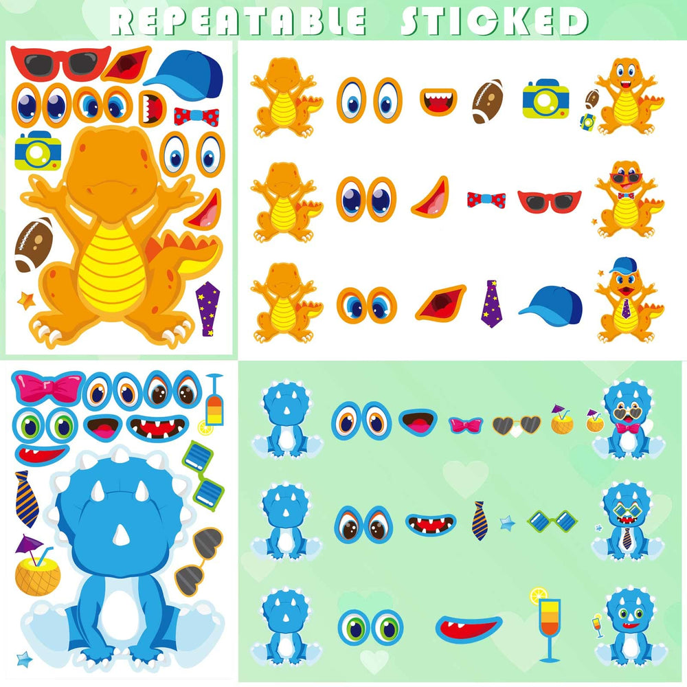 DUJAA bright dinosaur stickers for parties brighten celebrations and crafts