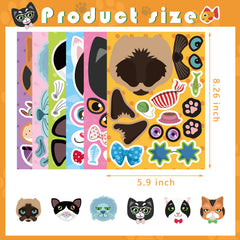 DUJAA cat-ear stickers set great for creative sticker crafts.