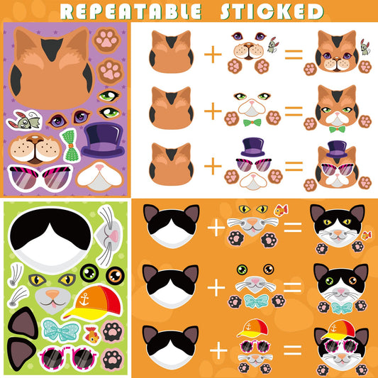 DUJAA cat-paw stickers designs ideal for DIY art and playful activities.