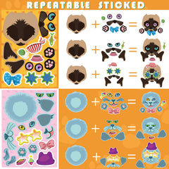 DUJAA cat-whiskers stickers art perfect for decorating notebooks and cards.