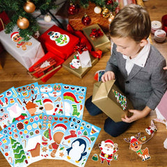DUJAA holiday party decorations for windows and envelopes