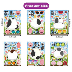 DUJAA premium copperplate paper cow stickers with durable, waterproof surface.