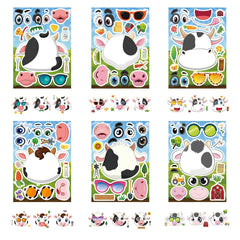 DUJAA cow stickers ideal for classrooms and party decor.