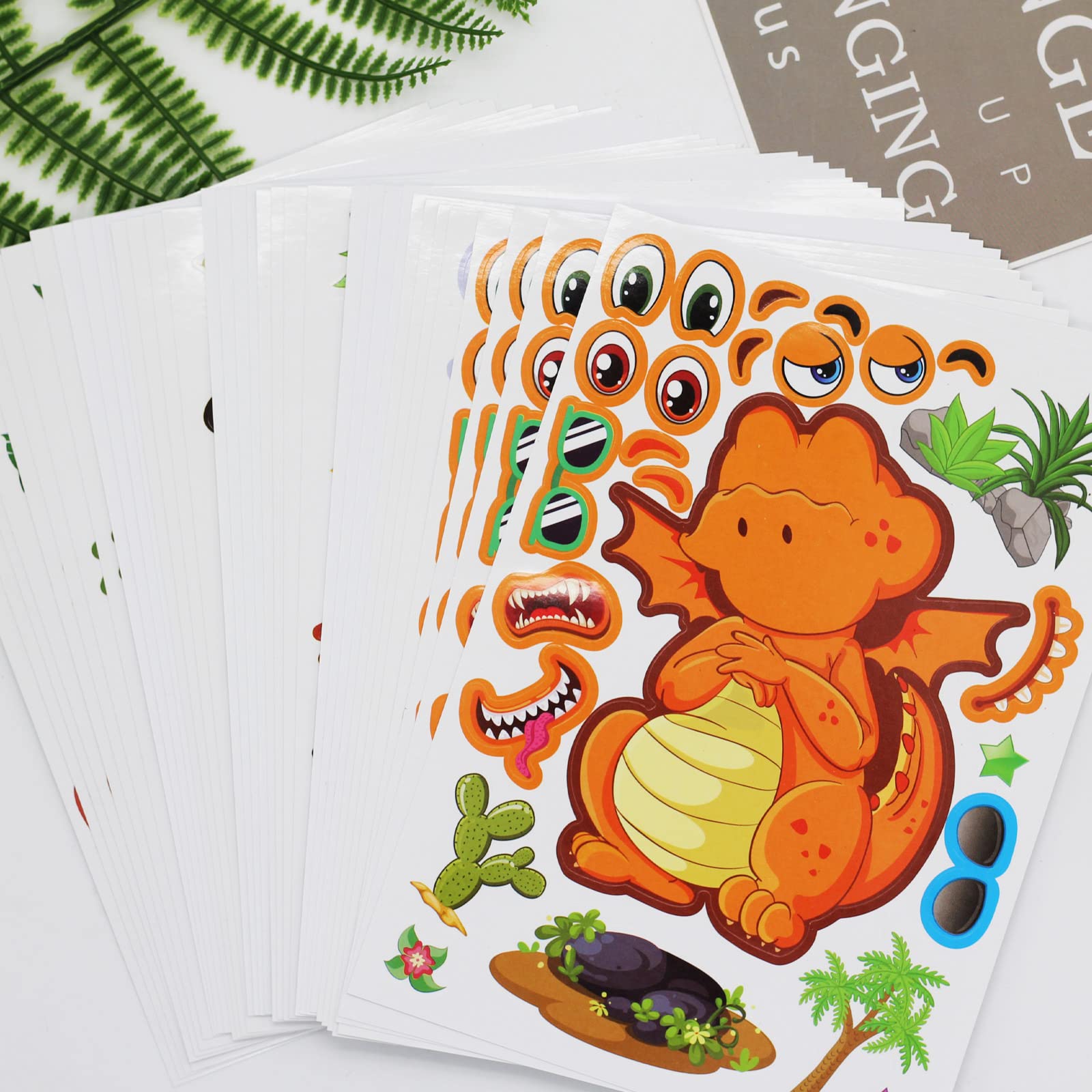 DUJAA dinosaur stickers decorate books cards windows and more