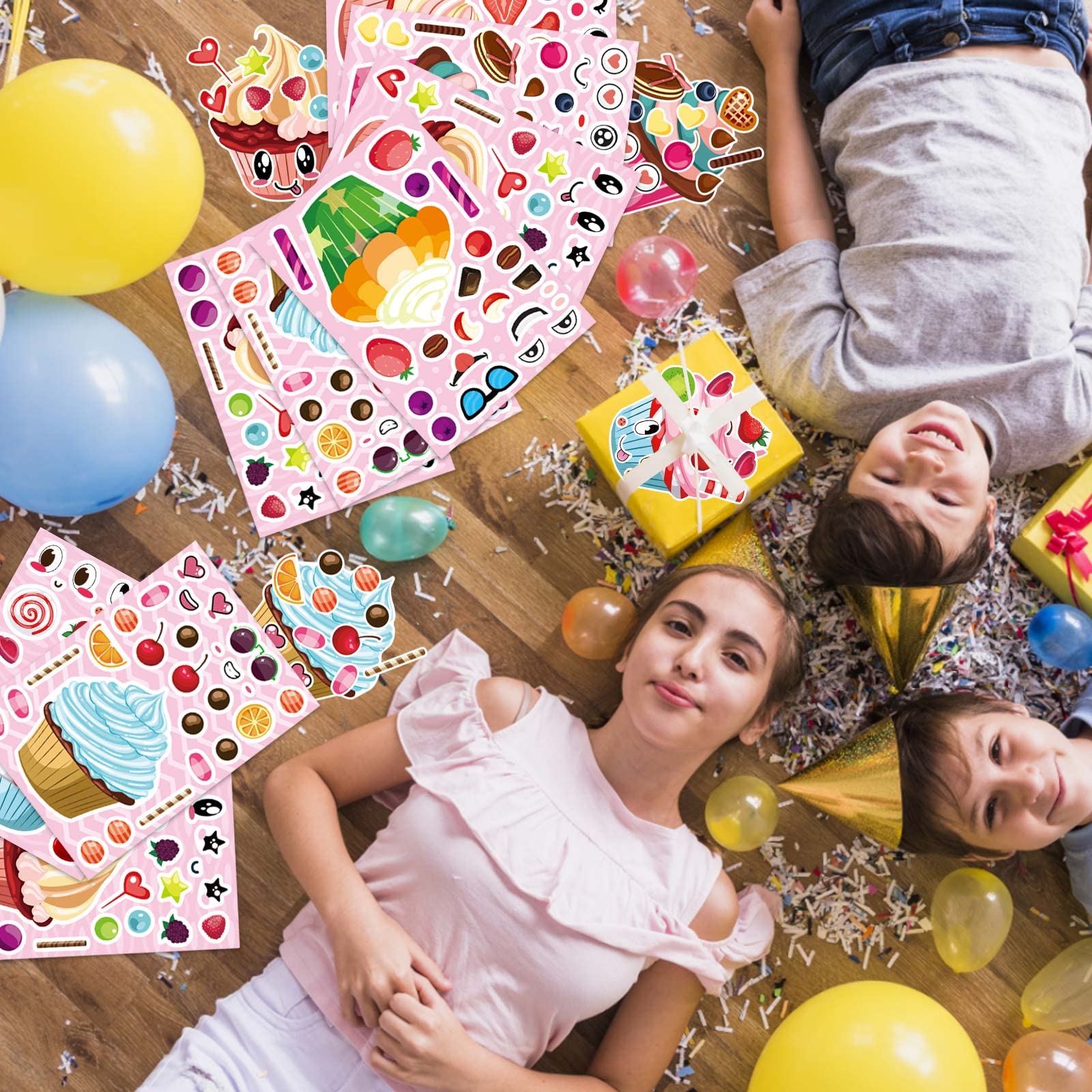 DUJAA diy-party-favor-stickers add fun to invitations and envelopes.