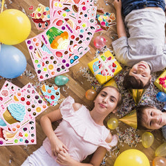 DUJAA diy-party-favor-stickers add fun to invitations and envelopes.