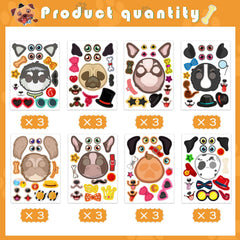 DUJAA dog ears sticker elements great for creative stickers and classroom activities.