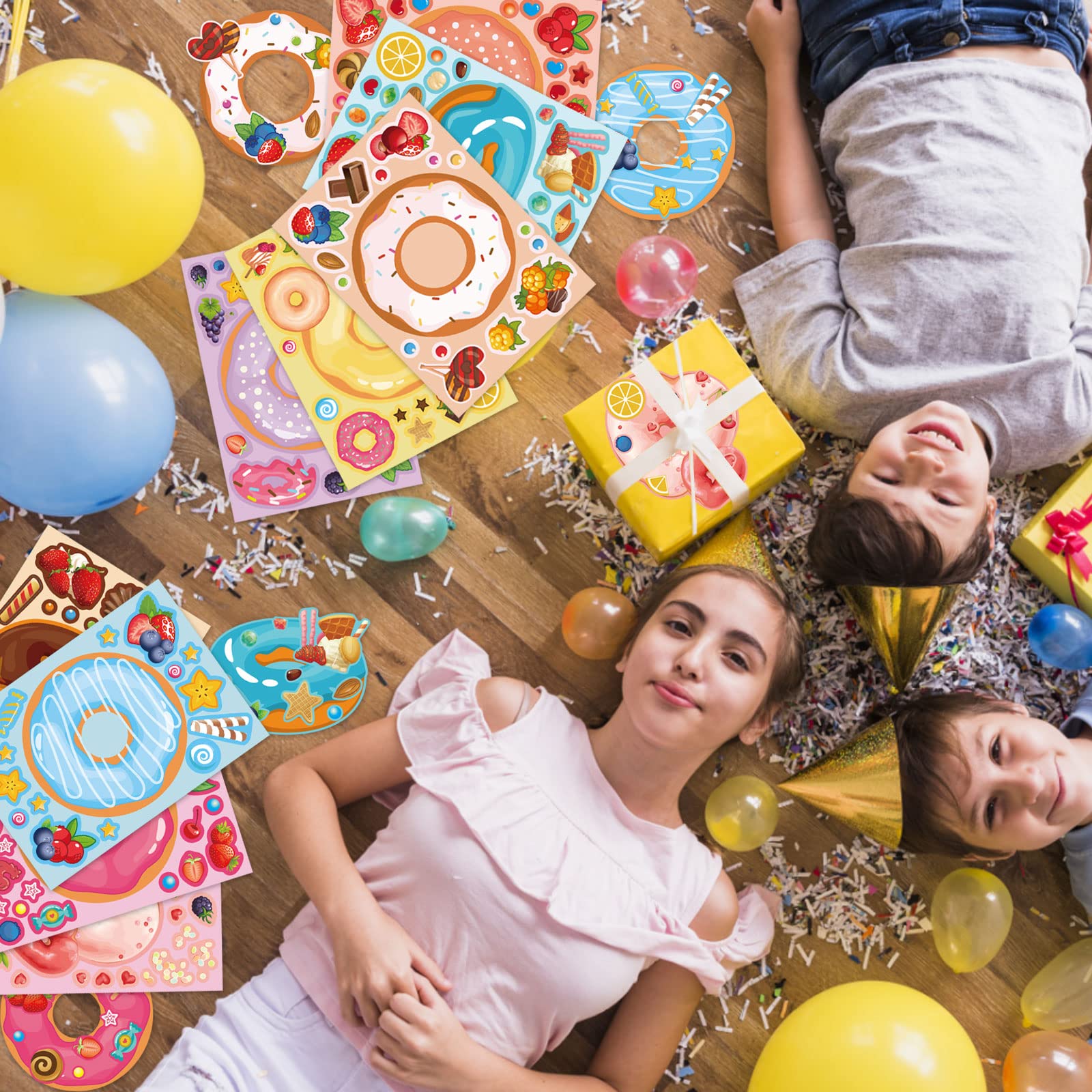 DUJAA donut stickers classroom activities, ideal gifts and school crafts.