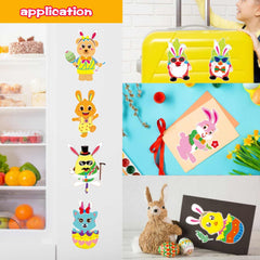 DUJAA Easter stickers farm-animals set adds charm to scrapbooks and walls