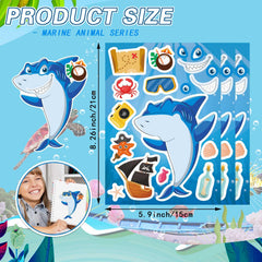 DUJAA ocean creatures stickers are perfect for party favors and kids' activities