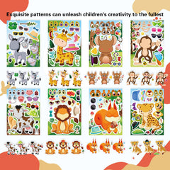 DUJAA face stickers—three eye/mouth/eyebrow designs for fun, mix-and-match creations.