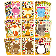 DUJAA fall stickers hedgehog leaf scene for seasonal crafts and school projects.