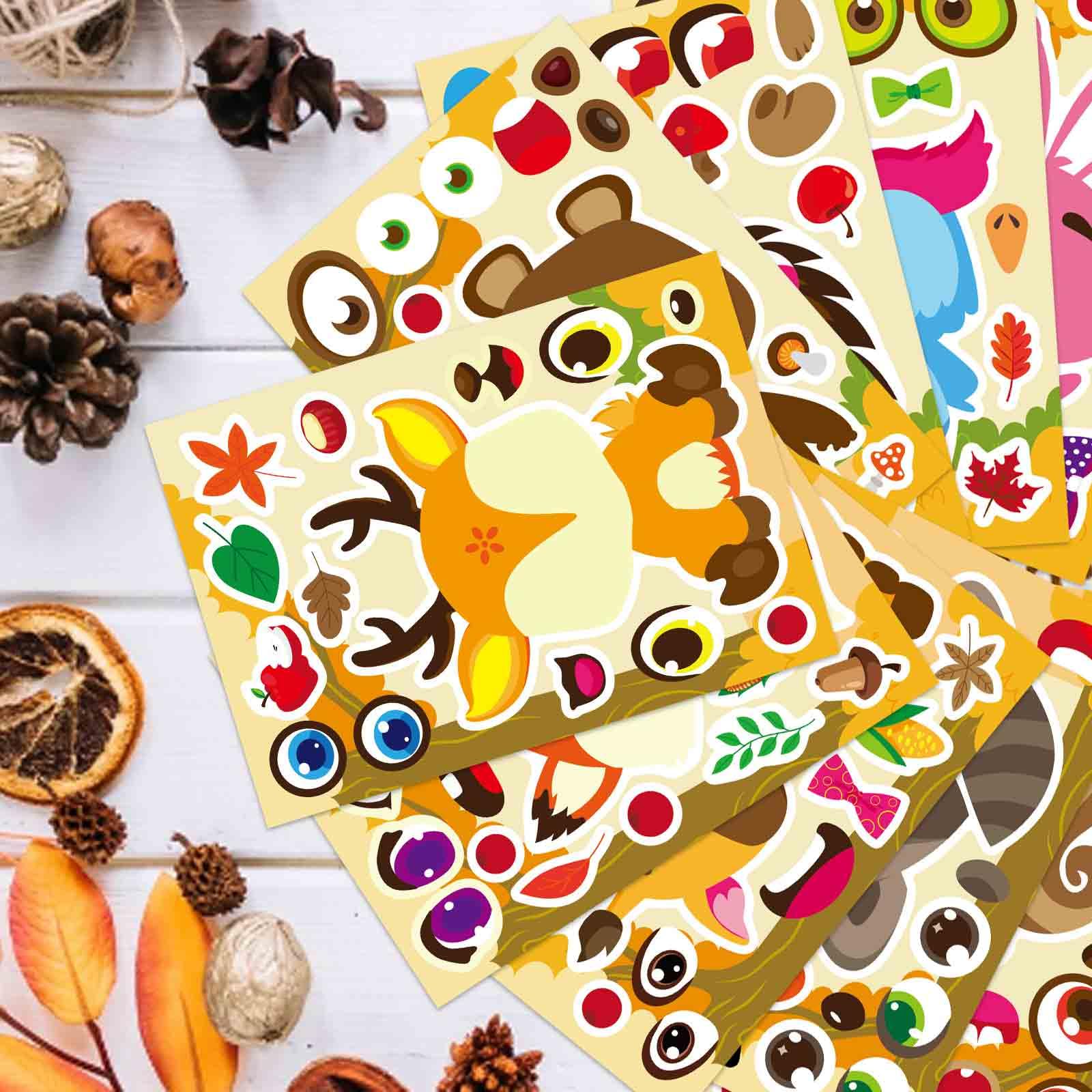 DUJAA fall stickers versatile autumn scenes for notebooks and classroom rewards.