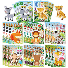 DUJAA forest animal stickers—vibrant designs ideal for classroom rewards and crafts.