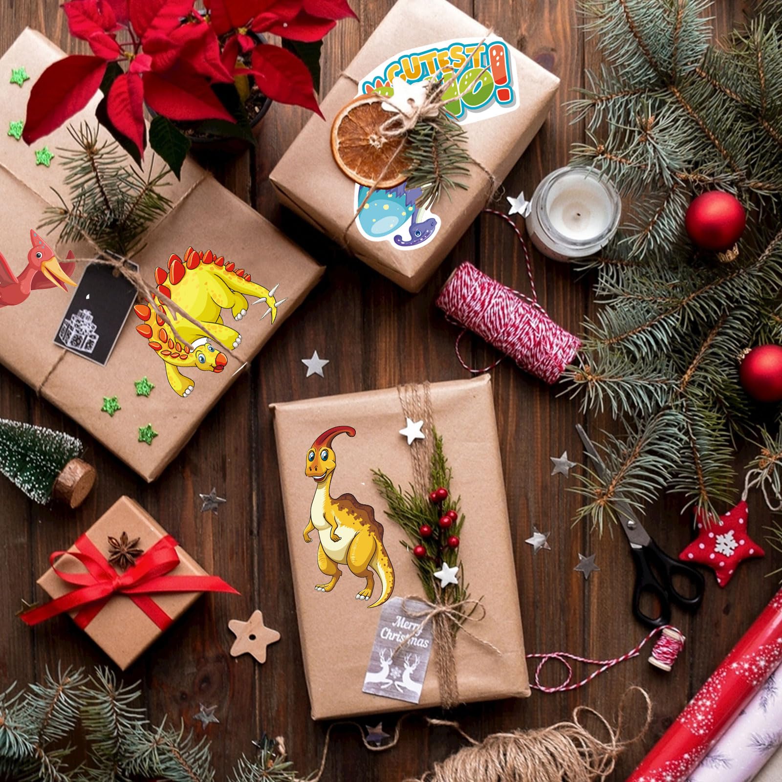 DUJAA dinosaur sticker pack adds colorful fun to crafts and projects