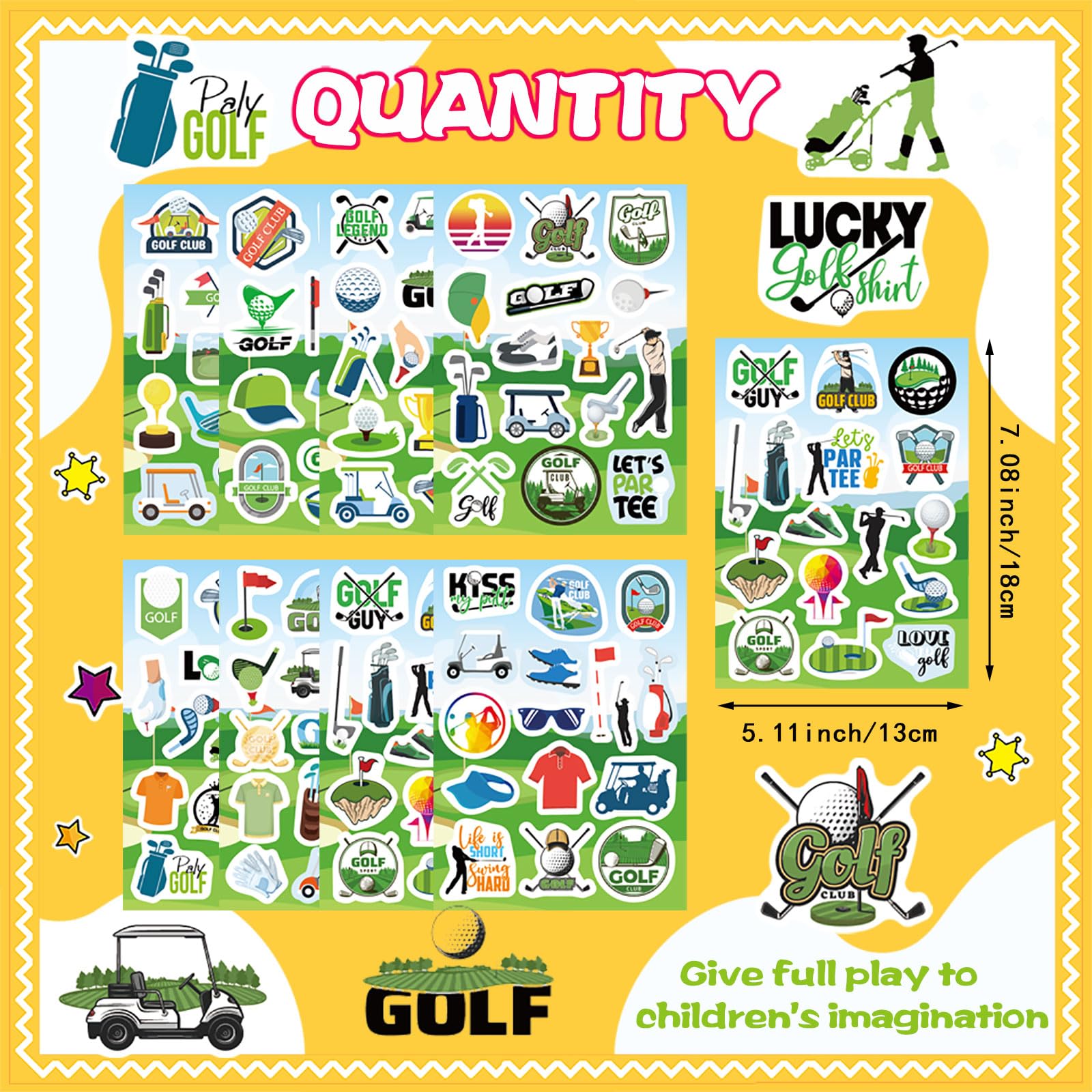 DUJAA golf course icon sticker - ideal for school projects and festive golf event decor.