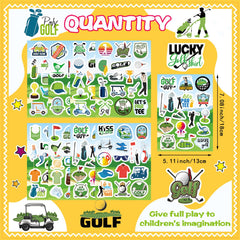 DUJAA golf course icon sticker - ideal for school projects and festive golf event decor.