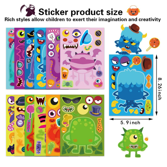 DUJAA Halloween sticker sheets add color to treats and décor.