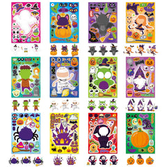 DUJAA Halloween stickers with pumpkins, ghosts, and witches encourage imaginative storytelling activities