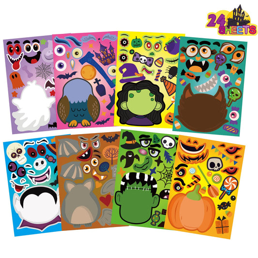 DUJAA Halloween stickers mix for DIY decorations and kids' creative crafts.
