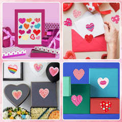 DUJAA heart stickers for cards decorations and classroom projects