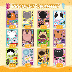 DUJAA make-your-own-cat-sticker kit with waterproof, colorfast designs for lasting projects.