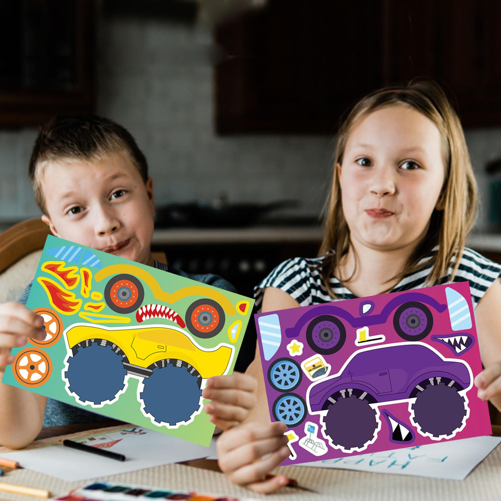 DUJAA Monster Truck sticker packaging ready for gifting