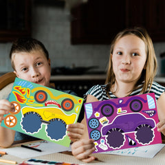 DUJAA Monster Truck sticker packaging ready for gifting