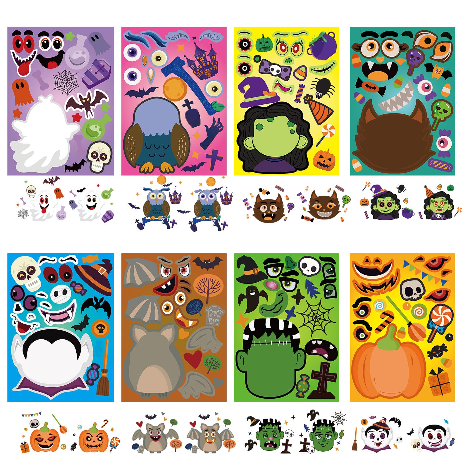 DUJAA Mummy, zombie, and vampire stickers spark imaginative play and Halloween decor.