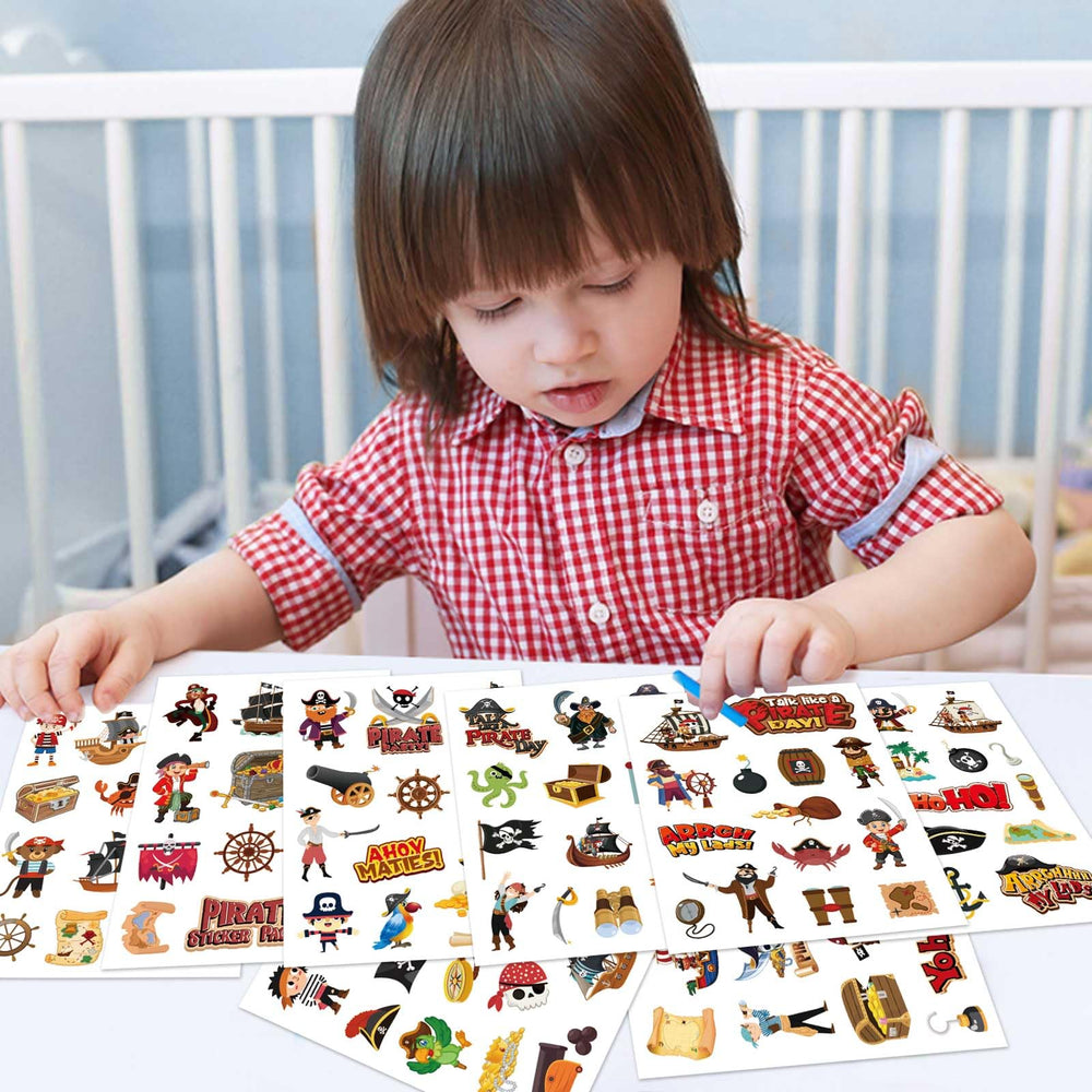 DUJAA notebook sticker pirate focus ideal for school supplies and crafts
