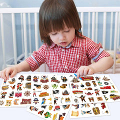 DUJAA notebook sticker pirate focus ideal for school supplies and crafts