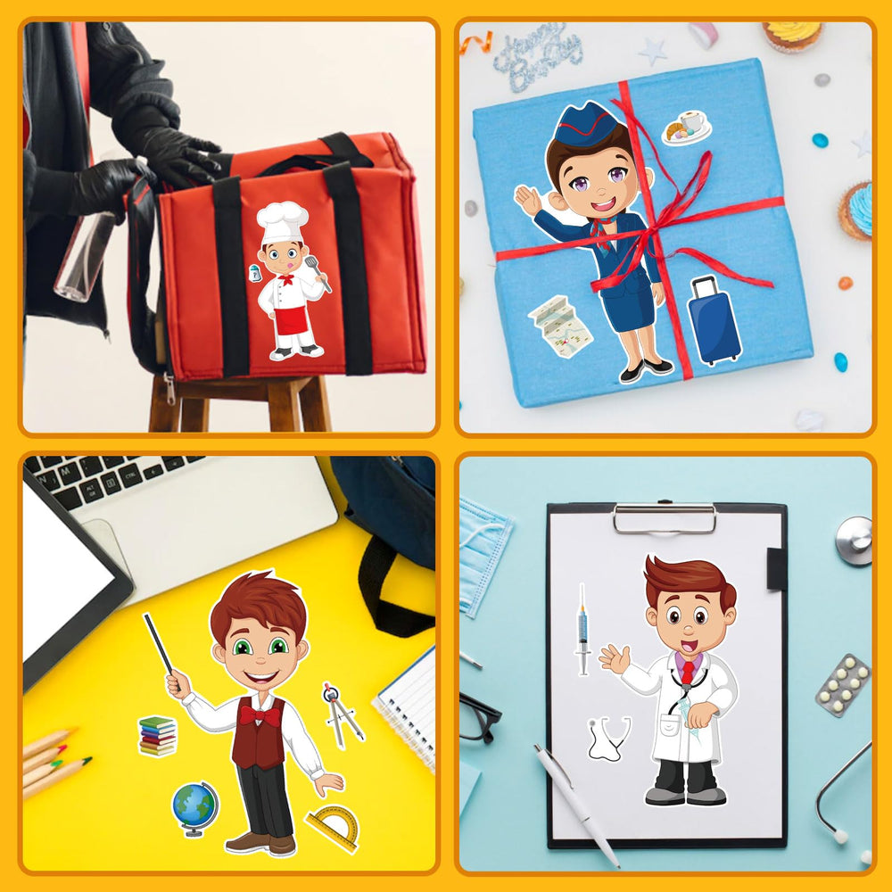 DUJAA occupation sticker accessories enable mix-and-match characters.