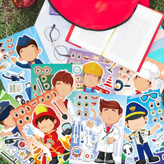 DUJAA occupation stickers dress-up figures for versatile play.