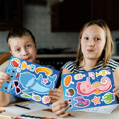 DUJAA ocean stickers seahorse for art projects and ocean-themed activities