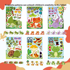 DUJAA reptile Make-a-Face stickers with mix and match options for personalization