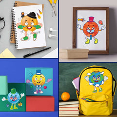 DUJAA space stickers colorful planets encourage imaginative learning