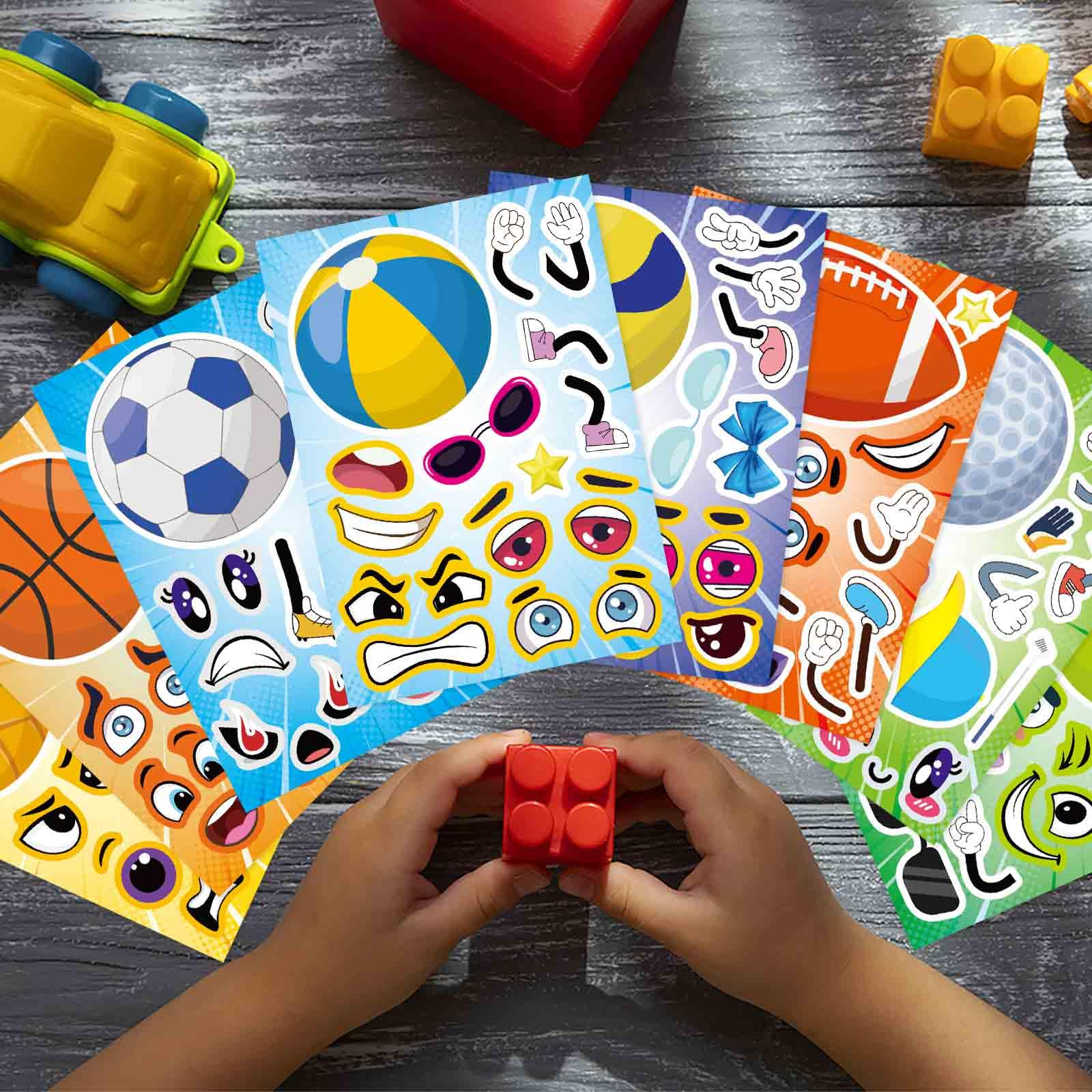 DUJAA sport ball stickers classroom activities friendly and durable for crafts.