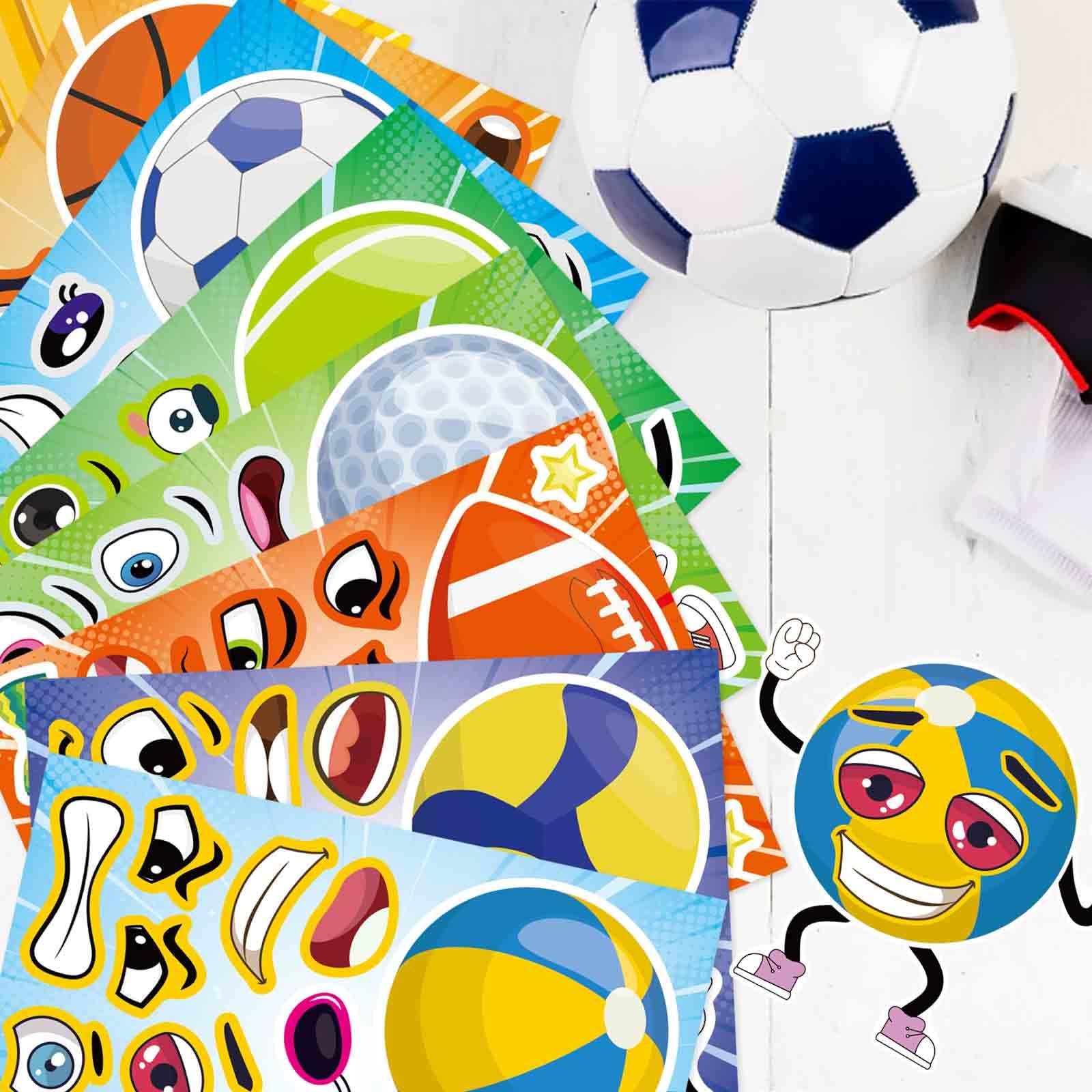 DUJAA sport ball stickers decorate books invitations and windows with flair.