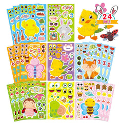 DUJAA spring stickers bunny design for kids, ideal for classroom rewards.