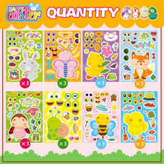 DUJAA spring stickers chicken design, fun Easter craft for kids.