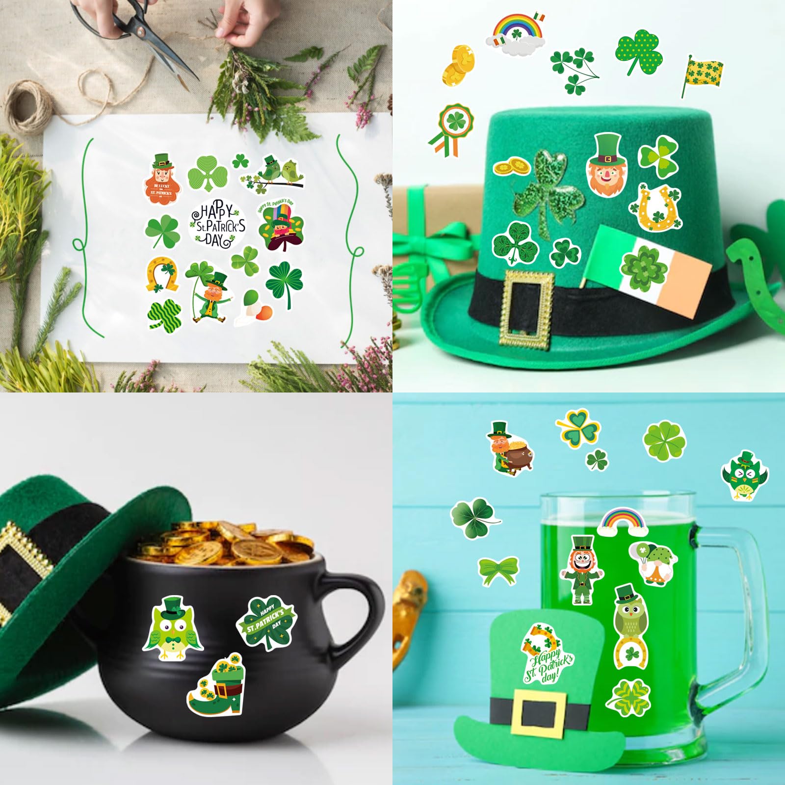 DUJAA sticker set easily adheres to notebooks, laptops, and greeting cards.