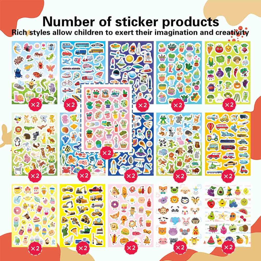 DUJAA animal-themed stickers perfect for scrapbooks, rewards, and imaginative play