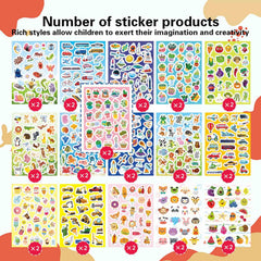 DUJAA animal-themed stickers perfect for scrapbooks, rewards, and imaginative play