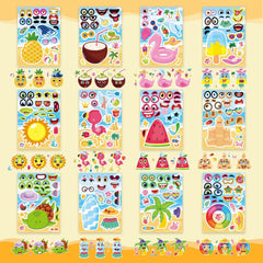 DUJAA summer stickers dolphin brighten kids' projects and party invitations.