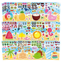DUJAA summer stickers octopus for kids, ideal for ocean-themed crafts and party favors.