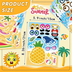 DUJAA summer stickers puffer fish add whimsy to crafts and loot bags.
