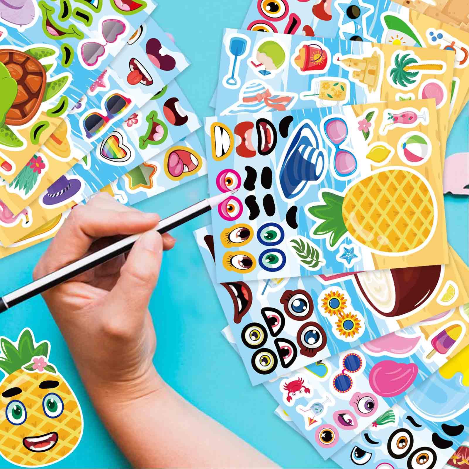 DUJAA summer stickers seal enhance ocean-themed crafts and gifts.