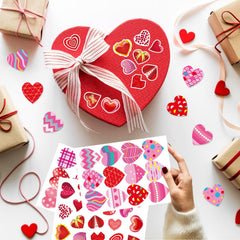 DUJAA Valentine sticker pack for gift wrap and decorations